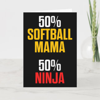Softboll Mamma Stolt Mamma Lagspelare _1  Kort