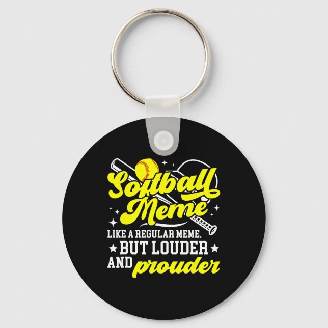 Softboll Meme Definition Meme Av En Softbollspelar Nyckelring (Framsida)