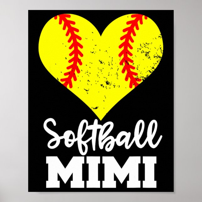 Softboll Mimi Rolig Softbollsspelare Mimi  Poster (Framsidan)
