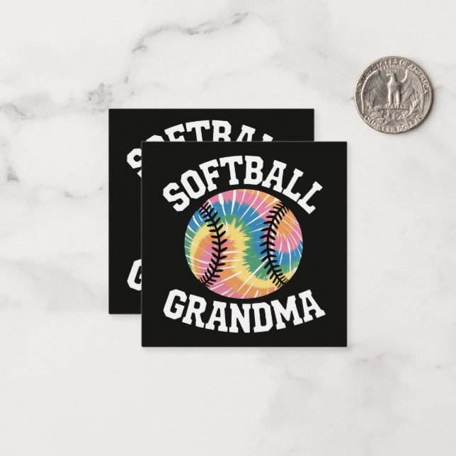 Softboll Mormor Anteckningskort (Fram/Back In Situ)