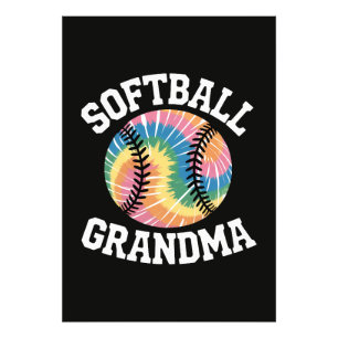 Softboll Mormor Fototryck
