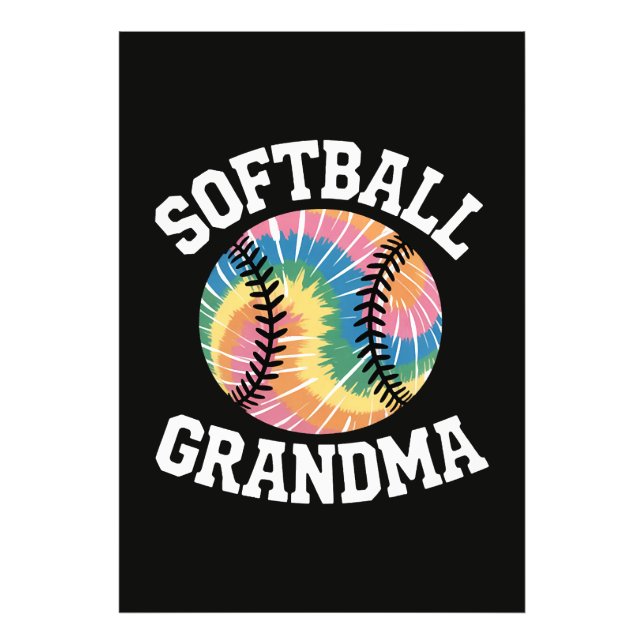 Softboll Mormor Fototryck (Framsidan)