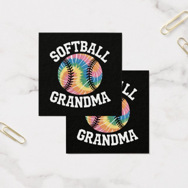 Softboll Mormor Fyrkantigt Visitkort (Kontor)