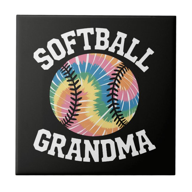 Softboll Mormor Kakelplatta (Framsidan)