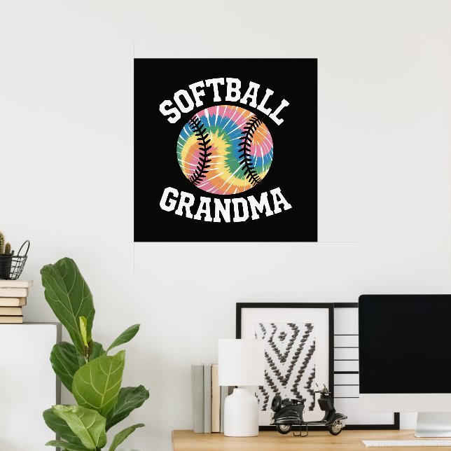 Softboll Mormor Poster (Hemmakontoret)