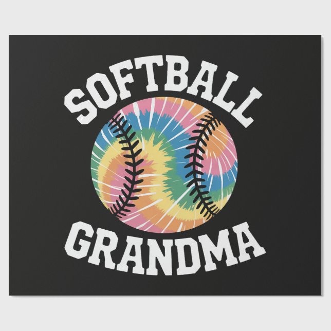 Softboll Mormor Presentpapper (Platt)