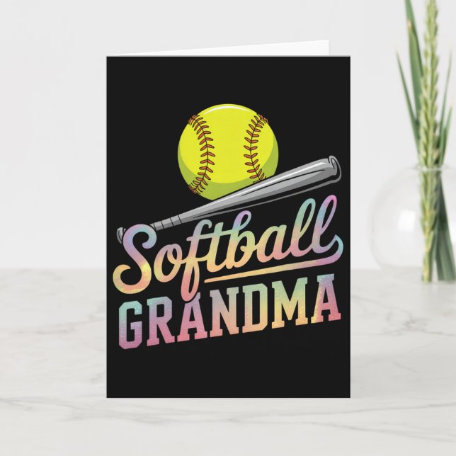 Softboll Mormor Softbollspelare Speldagen Mors dag Kort (Framsida)
