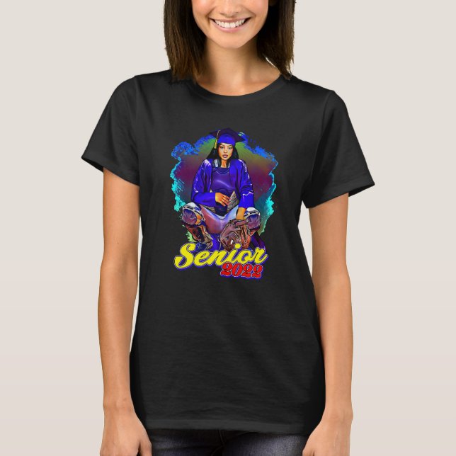Softboll Pitcher Catchers Utrustning  Senior Exame T Shirt (Framsida)