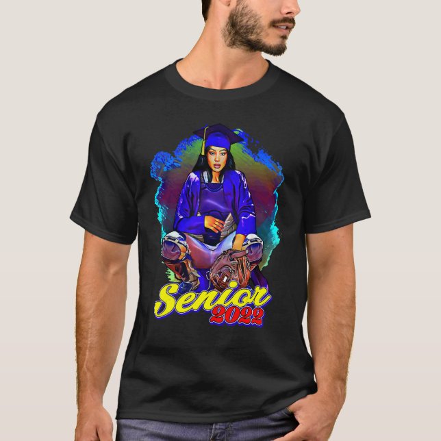 Softboll Pitcher Catchers Utrustning  Studentexame T Shirt (Framsida)
