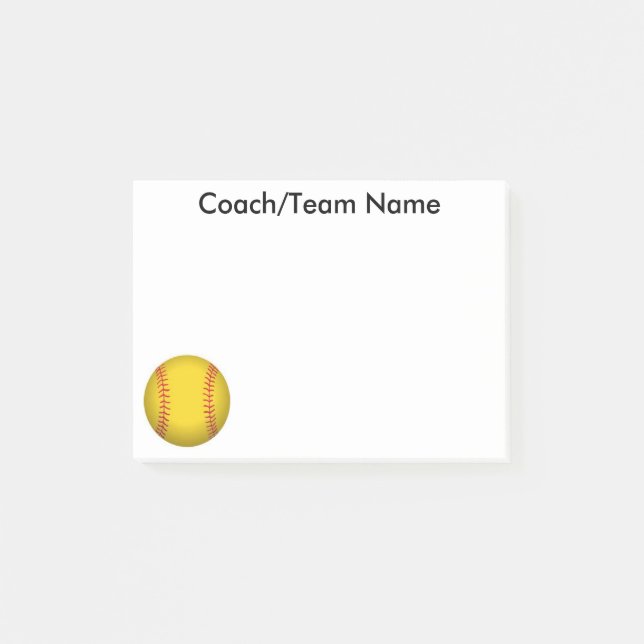 Softboll Post-it lapp Block (Framsida)