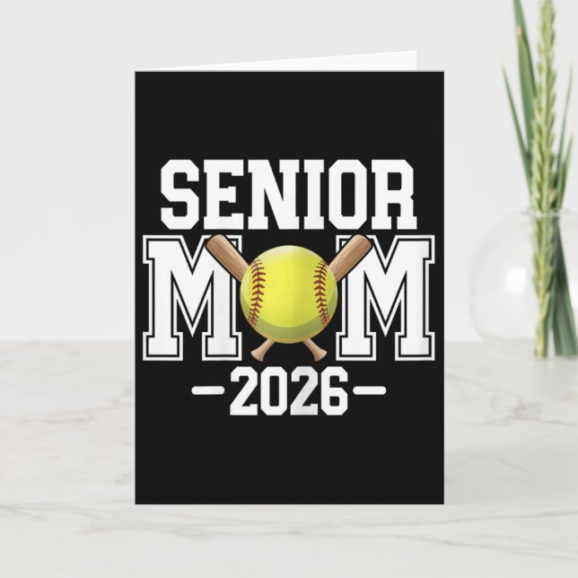 Softboll Senior Mamma, Klass 2026, Senior Kväll Ex Kort (Framsida)