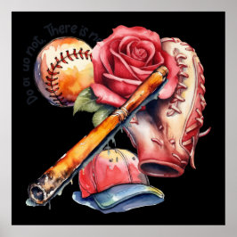 Softboll sommar poster