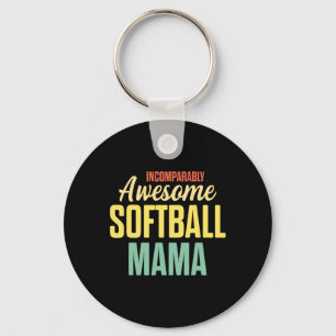 Softbollmamma Stolt mamma Lagspelare  Nyckelring