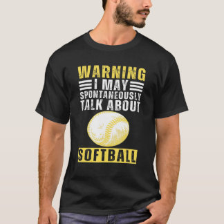 Softbollpappa säger Softbollspelare Softboll T Shirt