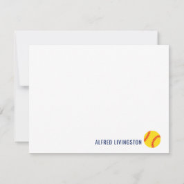 Softbollsskydd med Personlig Tack Kort