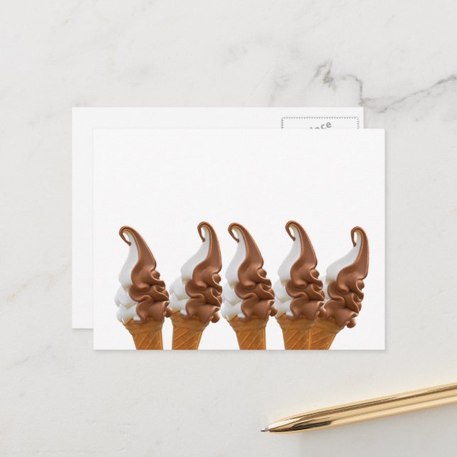 Softeis Vykort (Fram/Back In Situ)