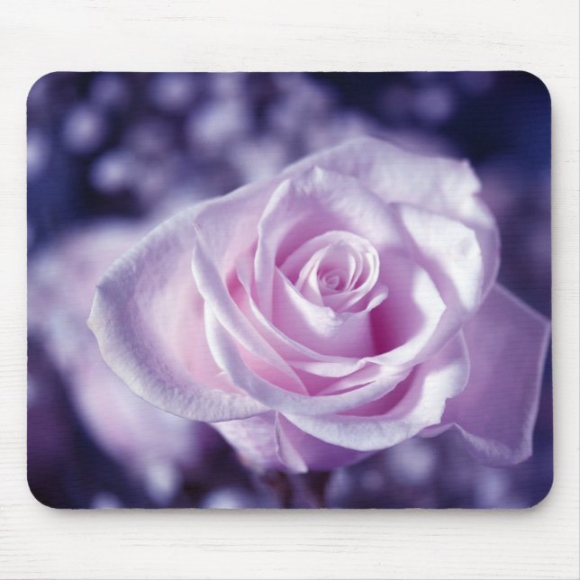 Softest Rosa ros Mousepad Musmatta (Framsidan)