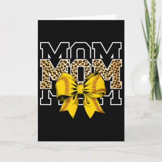 Softll Bow Women For Softll Leopard Mom Mothers Da Kort