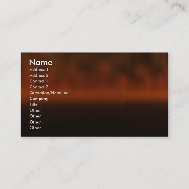 Softproductcards Visitkort (Framsida)