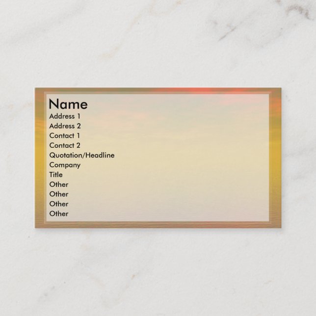 Softproductcards Visitkort (Framsida)