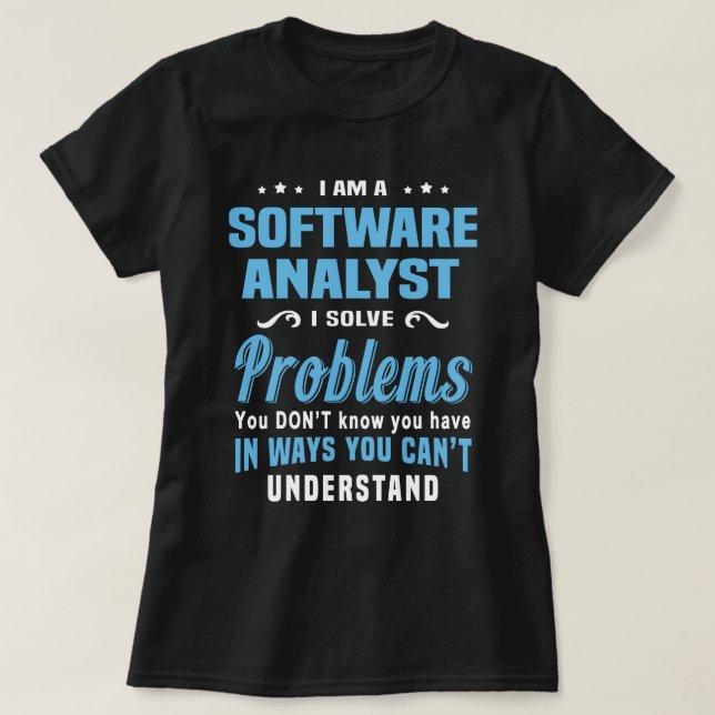 Software Analyst T Shirt (Design framsida)