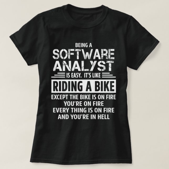 Software Analyst T Shirt (Design framsida)