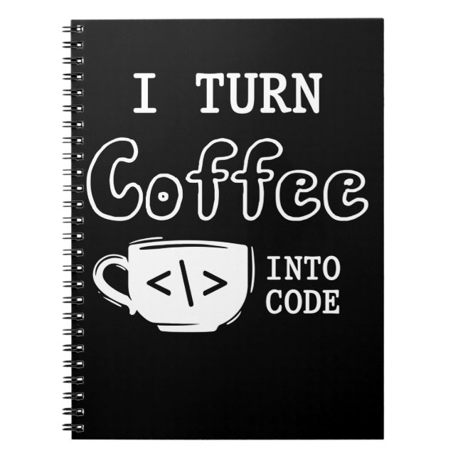 Software av joke-kod för programmerkaffe anteckningsbok (Framsidan)