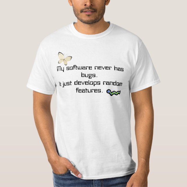 Software buggar T-tröja T-shirt (Framsida)