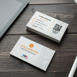 Software Developer Business | Modern enkel vit Visitkort