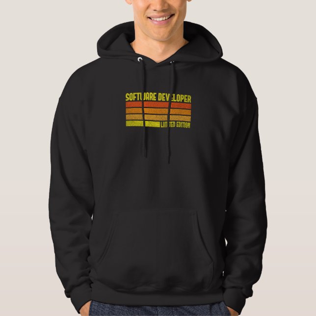 Software Developer Computer Engineer Nerd Job Titl Hoodie (Framsida)