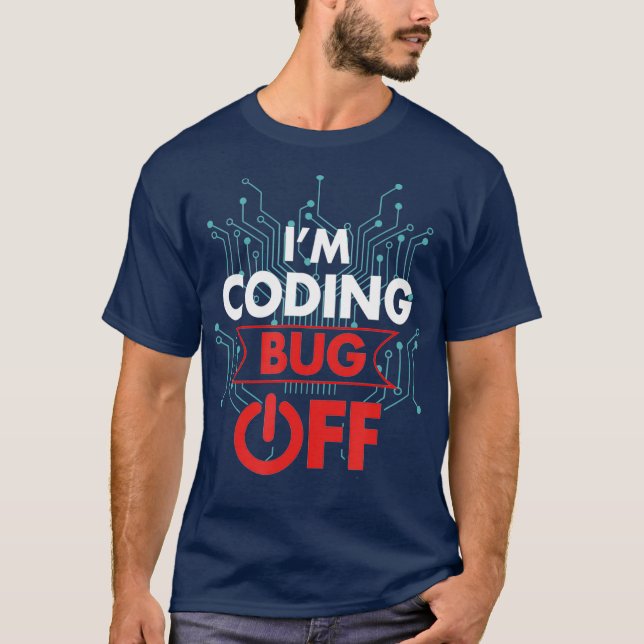 Software Developer Computer Programmer Im-kodning T Shirt (Framsida)