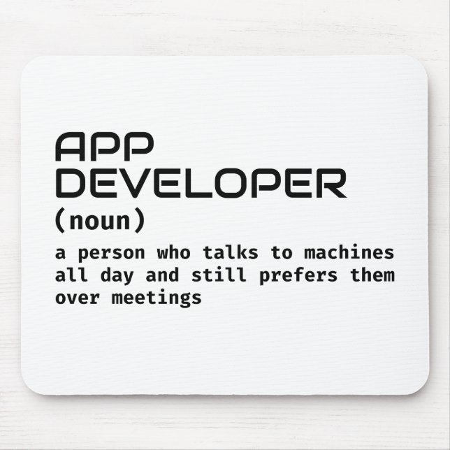 Software Developer - Funny Definition Musmatta (Framsidan)