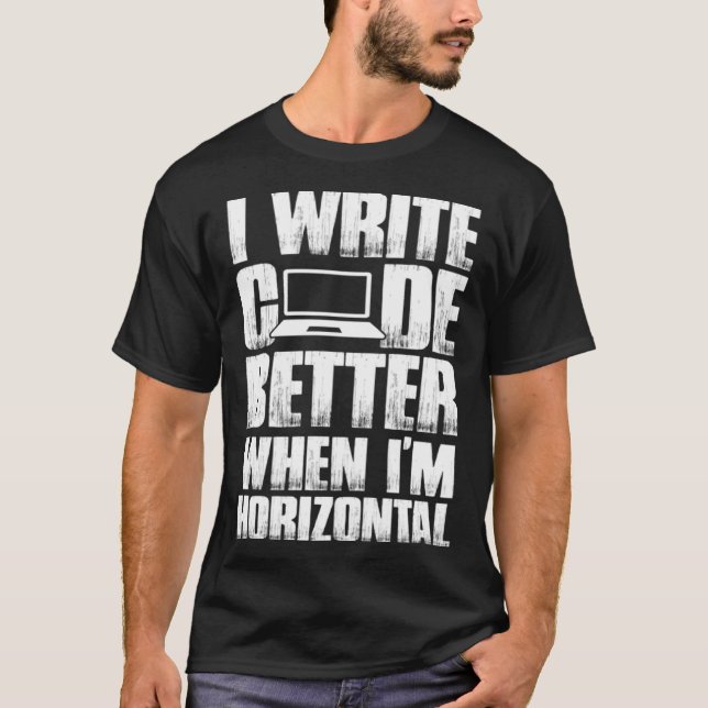Software Developer I Skriva Code Bättre när jag är T Shirt (Framsida)