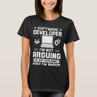Software Developer jag inte argumenterar T Shirt