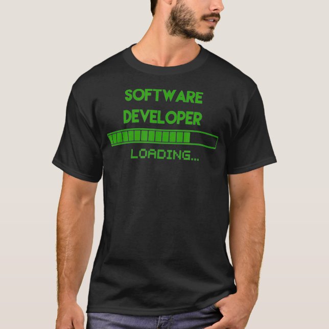 Software Developer Loading Tee Funny Programmer  (Framsida)