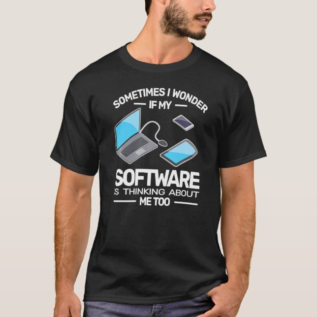 Software Developer Software Engineering Software E T Shirt (Framsida)