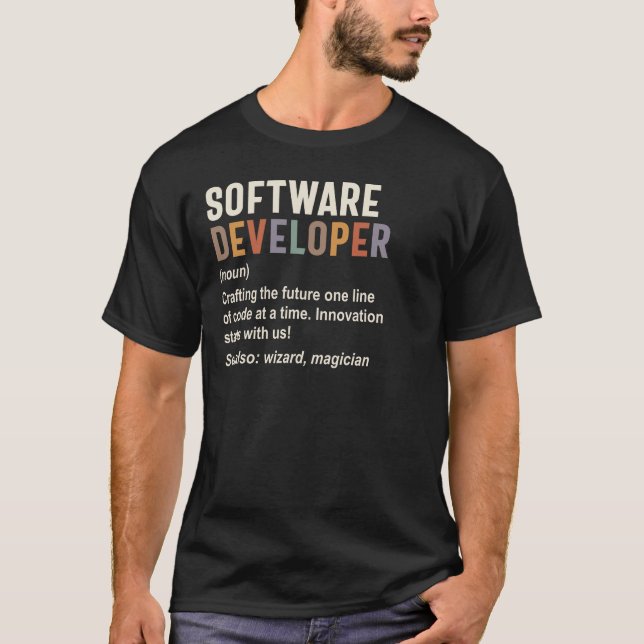 Software Developer T Shirt (Framsida)