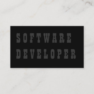 Software Developer Visitkort