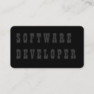 Software Developer Visitkort