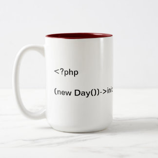 Software Devs Need Coffee Två-Tonad Mugg