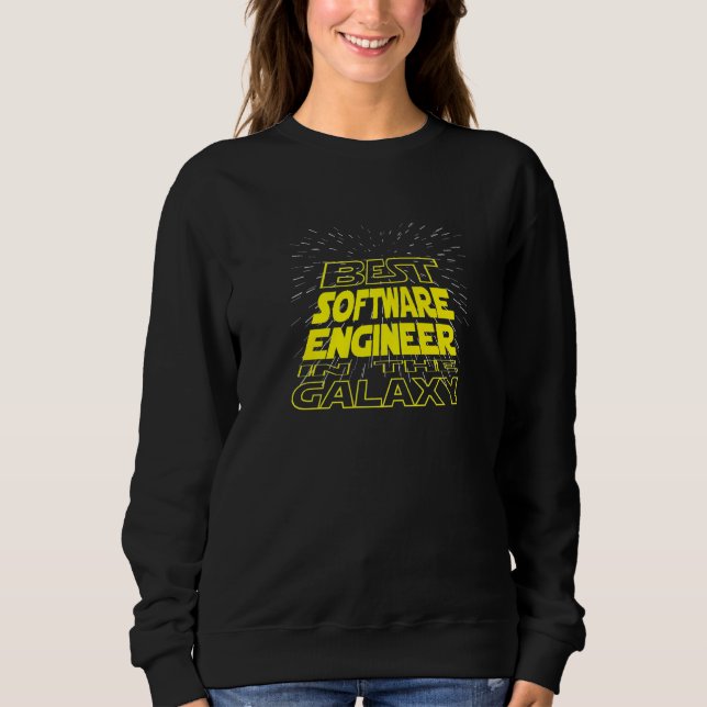 Software Engineer  Cool Galaxy Job T Shirt (Framsida)