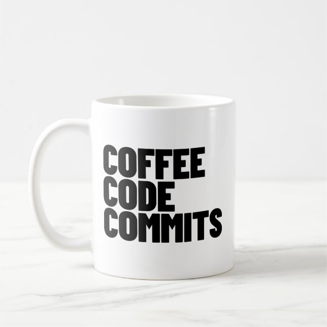 Software Engineer Life - Coffee Code Commits Devel Kaffemugg (Vänster)