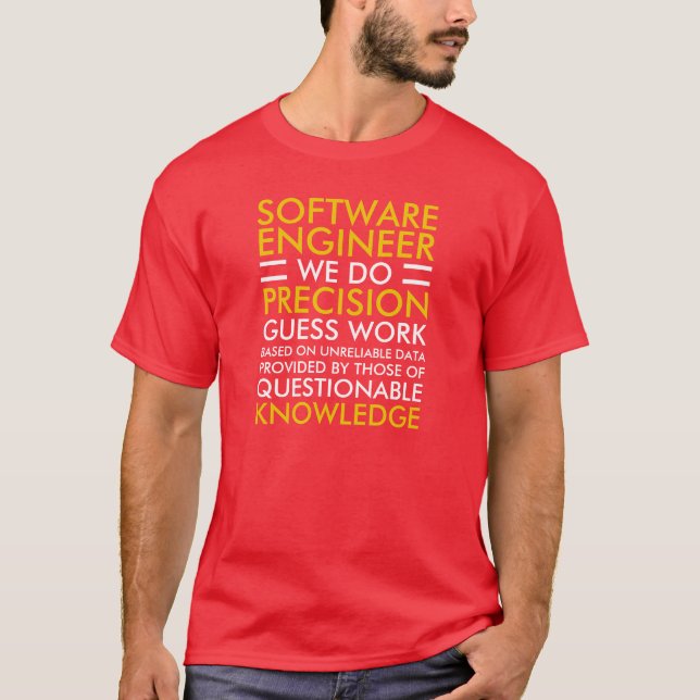 Software Engineer - RED T Shirt (Framsida)