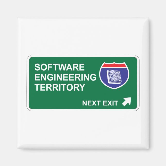 Software Engineering Next Exit Magnet (Framsidan)
