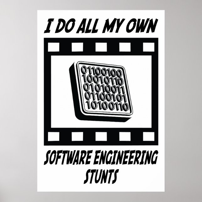Software Engineering Stunts Poster (Framsidan)