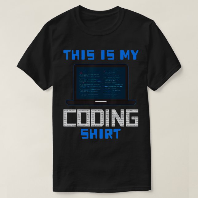 Software för Computer Coding Gift Sysadmin Program T Shirt (Design framsida)