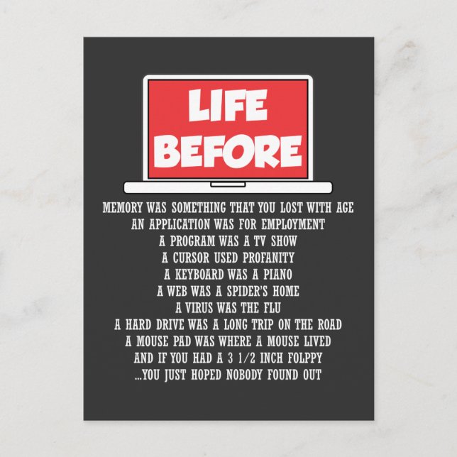 Software för Computer Science Geek Programmer Vykort (Framsida)