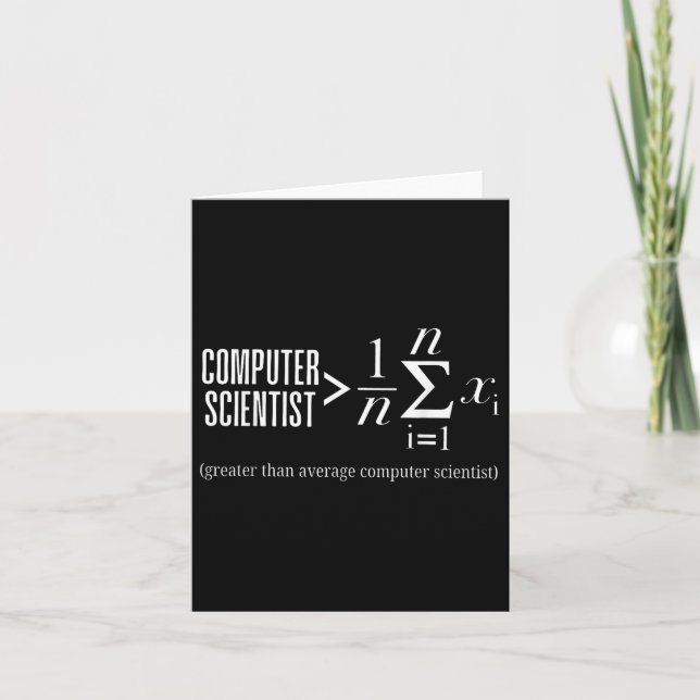 Software för Computer Scientist Math Programmer Co Kort (Framsida)