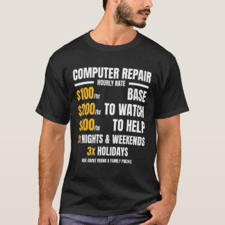 Software för datorreparationshastigheter t shirt