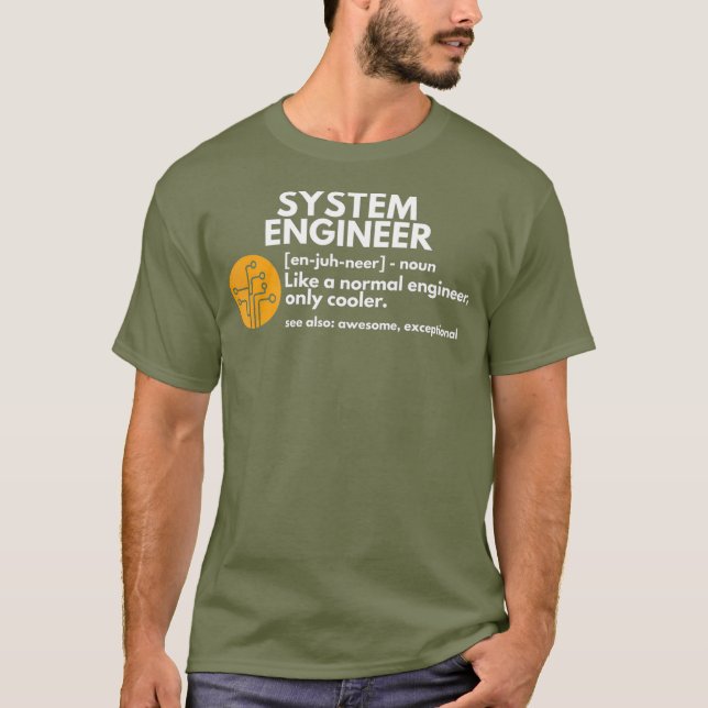 Software för funktionslivet System Ingenjör Defini T Shirt (Framsida)